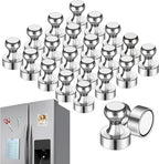LOVIMAG Fridge Magnets 20Pcs Refrigerator Whiteboard Small Strong Magnet Classroom Kitchen Accessories Decorative Locker Set Decor Must Haves Office Calendar Refrigerador Magnetic Cute Crafts Silver