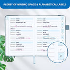 MOSA BEAR Password Keeper Book with Alphabetical Tabs，4.3"x5.7" Small Password Books for Seniors Password Notebook for Internet Website Address Log in Detail(NZQL)
