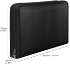 ENGPOW Expanding File Folder Important Document Organizer Fireproof Document Bag-A4 Size, 25 Pockets,Color Labels,Non-Itchy Silicone Coated Portable Filing Organizer Folder(14.3" x 9.8")