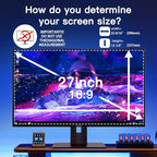 2 Pack Magnetic Hanging Computer Privacy Screen 27 Inch for 16:9 Widescreen Monitor, Removable Privacy Screen Anti Glare Blue Light Computer Screen Privacy Shield, Anti-Scratch 27 in Protector Film