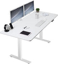 VIVO Electric Dry Erase 71 x 30 in Standing Desk, Memory Height Adjustment, 1B Series, Holds 220 lbs, Whiteboard Top White Frame, DESK-KIT-1W7WE