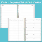 Address Book with Alphabetical Tabs - A5 Telephone & Address Book with Address Contacts, Special Date, Phone, Birthday & Internet Login Password for Home and Office, 6.2" x 8.5", Blue Watercolor