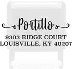 Custom Address Stamp Personalized Self Inking Stamps Custom Return Address Stamper Wedding Favor Stamp Rubber Stamper (No Ink)