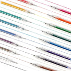 Grabie Glitter Gel Pens, 18 Colors Metallic Glitter Pens & Gel Ink Pens for Adult Coloring Books, Journaling, Drawing, Scrapbooking & DIY Crafts – Retractable Sparkle Pens, Smooth & Non-Toxic