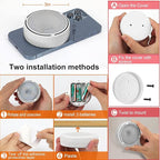 Onumii LED Puck Lights Battery Operated LED Under Cabinet Lighting Wireless Stick on Tap Lights with Remote Controll Color Changing Timer Function for Cabinets, Shelves, Closets - 6Pack White