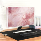 Baocicco Fashion Pink Marble Waterproof Television Cover 50, 51, 52 Inch Full Body Covers for Television Screen Panel Case Computer Sleeve Compatible with PC, Desktop and TV LED LCD OLED