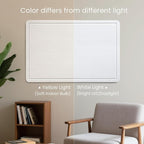 Bulletin Board, 35 x 17 1/2 inches Felt Board - Decorative Pin Board, Cork Board Alternative for Wall, Foldable Picture Board Self-Adhesive Vision Board Prayer Board with 20 Pushpins - White