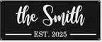 Custom Metal Name Sign,Personalized Last Name Metal Sign,Family Name Sign,Personalized Last Name Date Sign,Metal Wall Art,Last Name Signs for Home,Metal Wall Decor