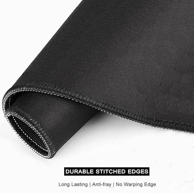 Auhoahsil Mouse Pad, 12 x 10 in Thick Rubber Premium-Textured Non-Slip Stitched Edges Waterproof Square Mouse Mat with Cute Pattern for Gaming Work Computer Office, Larger, Sad Girls