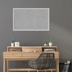 Amanti Art Silver Framed Magnetic Board 27x43 Large Vision Board for use with Magnets, 100% Metal Sheet to Display Items as Office Decor or for Home Organization in mudroom, Kitchen or Kids Room