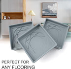 Furniture Coasters 8 Pcs 2”- Furniture Caster Cups Non Slip Furniture Pads Hardwoods Floors Non Skid Furniture Grippers, Rubber Furniture Feet, Anti Slide Floor Protector for Bed Couch Stoppers Gray
