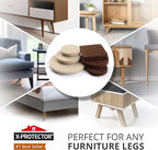 Felt Furniture Pads X-PROTECTOR 133 PCS Premium Furniture Pads - Felt Pads Furniture Feet Best Wood Floor Protectors - Protect Your Hardwood & Laminate Flooring! Brown and Beige