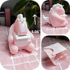 RhyNSky Unicorn_Animal Stamp Roll Holder for Roll Stamps Postage Stamp Dispenser for Home Office, No Stamps, 1.18" Core, C01