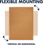 Quartet Cork Board, Bulletin Board, 4' x 6' Corkboard, Oak Finish Frame (307)
