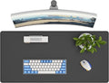 DAWNTREES Desk Mat Protector,PU Leather Desk Pad,Non Slip, Large Mouse Pad and Keyboard Mat, Waterproof Writing Pad for Office and Home (Black)
