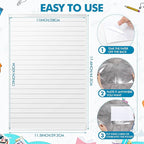 Outus Self Adhesive Shop Ticket Holders Clear Plastic Sleeves Adhesive Pockets Work Order Job Ticket Holders for Home Office Posting Signs (11 x 17 Inch,30 Pcs)