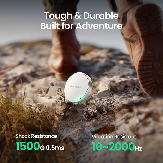 4TB Magnetic Portable SSD, External Solid State Drives with USB-C 3.2 Gen 2x2, Speed Up to 2000MB/s, Compact & Durable, Compatible with iPhone 15/16 Series and Other USB-C Devices, White