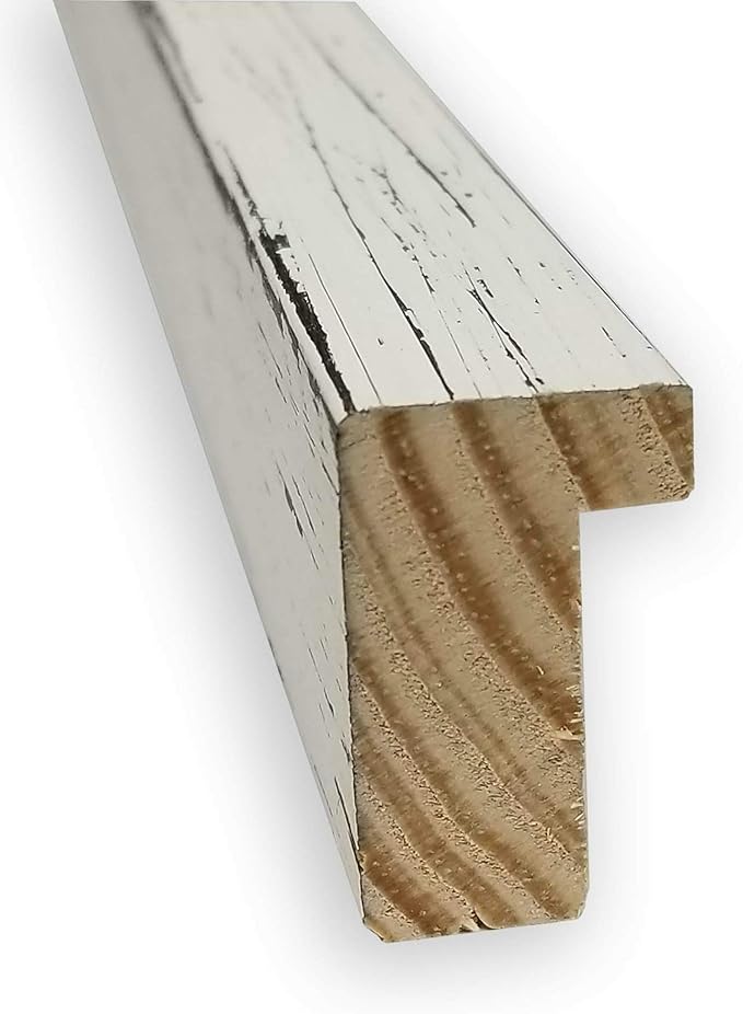 Amanti Art Natural Cork Board for Wall, 17x45 Vision Board with White Frame, Oversize Corkboard Office Decor for Home Organization, Cottage Corkboard Pinboard to Display Items for Home Organization