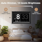 GOLOZA 7'' Digital Dementia Clock, Talking Clock with 10 Volumes, 6 Display with 10 Color Modes, Auto Dimmable, Alarms & Birthday & Holiday Reminders, 3 Pill Reminders Clocks for Seniors