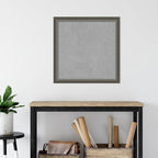 Amanti Art Silver Framed Magnetic Board 27x27 Medium Vision Board for use with Magnets, 100% Metal Sheet to Display Items as Office Decor or for Home Organization in mudroom, Kitchen or Kids Room