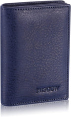 Leather Business Card Case Holder for Men & Women, Italian Calfskin