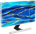 Baocicco Royal Blue Marble Waterproof TV Cover 32 Inch Creative Design Television Accessories Screen 32 Inch TV LCD Screen Television Decoration for Tablet LED LCD OLED TVs Decorations