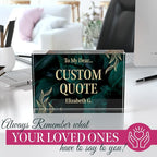 Custom Acrylic Sign Personalized, Custom Desk Name Plate, 18 Styles, (4"x6"), With Gift Box, USA Made by Acryluxe. (Luxurious)