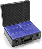 MewVeer Top Loader Case, Trading Card Storage Box with Key Lock for Sports Cards, Trading Cards, Hard Case Holds 600+ Top Loaders or 130+ 35pt One Touch