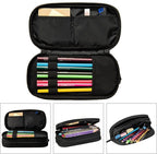 Pazacon Cute Initial Pencil Case for Kids Students, Large Capacity Pencil Pouch for Boys Girls, Letter Design Pencil Box Pen Bag Office Stationery Organizer, Rainbow Letter T