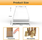Square Chair Leg Protectors for Hardwood Floors,16 Pcs Silicone Felt Furniture Legs Caps to Prevent Floor from Scratches and Reduce Noise, Easy to Move, (Fit: 2.25" -2.75" Clear).