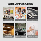 Double Sided Tape Heavy Duty 1'' × 20Ft, Made of 3M PE Foam Removable Mounting Tape, Waterproof Wall-Safe Tape for Poster, LED Strip Lights, Home Decor, Signs, DIY, Indoor & Outdoor Use