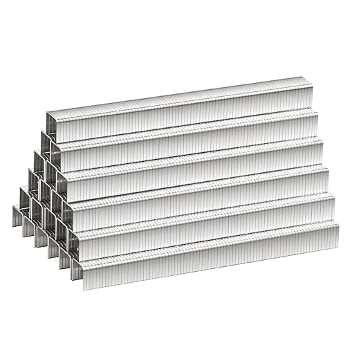 meite T-50 Staples Marine, 3/8 Inch 304 Stainless Steel Staples for Staple Gun, Heavy Duty 20 Gauge 3/8 Inch Crown T-50 Upholstery Staple for Marine Applications (5 Packs)
