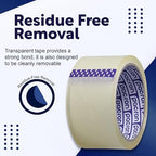 Clear Packing Tape - 24 Heavy-Duty Wrapping Tape - 110-Yard Length, 2640 Total Yards 2.88-Inch Wide Strong Adhesive Rolls for Moving Boxes, Office Packaging, Storage Organization & Warehouse Shipping