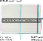 LYDTICK 20 Pack Journals for Writing College Ruled Notebooks Journal in Bulk, Hardcover Notebooks (200Pages) for Note Talking, Lined Bullet Journals for Home School Office, 5.7"x8.4", Orange