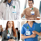 Cute Dinosaur Pediatric Nurse Badge Reel, Retractable ID Card T-Rex Badge Holders, Name Tag Work Badge Clip for ICU RN MA OB GYN Social Worker Nursing Student Psychologists ED DR Radiologist Coworkers