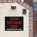 Custom Sign Personalized Custom Metal Sign, Customize For Office, Business, Workplace, Office, Home, Delivery Signs 12x17