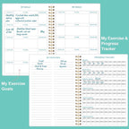 Fitness Journal for Women & Men - A5 Workout Journal/Planner Daily Exercise Log Book to Weight Loss, Gym, Muscle Gain, Bodybuilding Progress - Daily Personal Health & Wellness Tracker, Spiral-Bound,