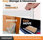 HOMEDANT 35.9" W 5 Tier Heavy Duty Garage Shelving Adjustable Metal Rack Storage Shelves Standing Shelf Unit Organizers Pantry Closet White 1Pack