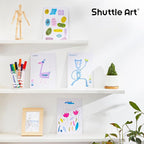 Shuttle Art 304 Pack Washable Markers, 16 Assorted Colors Broad Line Conical Tip Large Markers Bulk with a Box, Bonus Caps, Home Classroom School Supplies for Toddlers Kids Adults Students Teachers