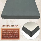 Golden State Art, Archival Folio Storage Box 13x19, Clamshell Design with Metal Edge, Preserve And Store Photos Documents Cards Prints Arts Crafts DIY, Gray