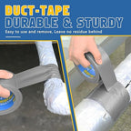 CXYARY 5 Roll Duct Tape Heavy Duty, 2 Inch x 150 Yard, Gray Waterproof Tape Any Weather, No Residue Tape for Strong Repairs, Indoor & Outdoor, Tear by Hand