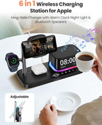 BLACKPAI 6-in-1 Wireless Charging Station for Multiple Apple Devices (Orange)