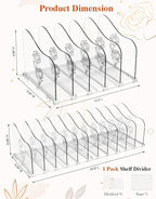 COWVTUJ Adjustable Rose File Organizer for Desk, Vertical File Folder Holders for Magazines, Upright Desktop Binder Organizer, Clear Paper Bookshelf Divider File Sorter for School Office Supplies