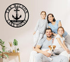 Personalized Lake House Decor, Custom Nautical Wall Decor, Nautical Decor for Home, Outdoor Metal Lake House Signs