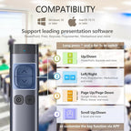 Norwii N97s TV Screen Presentation Clicker for powerpoint presentations, powerpoint clicker, Presentation Remote, Bluetooth Wireless Presenter, Digital Pointer for TV Screen Under Win/Mac