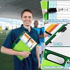 Torlam Magnetic Dry Erase Coach Board, Baseball, Soccer, Football, Basketball Coaching Clipboard