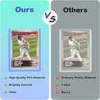 360pt 3"x4" Hard Card Sleeves - 25Pcs Hard Plastic Top Loaders Card Sleeves for Trading Cards, Top Loader Card Holder Fit for Thick Baseball, Basketball, Hockey, Football, Games and Memorbilia Cards