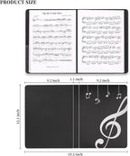 Music Folder Sheet Music Folders Binder 12 Pack Music Choral Storage Holder Band Folder (12)