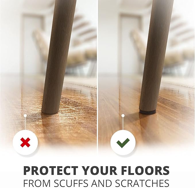 X-PROTECTOR 357 pcs Premium Huge Pack Felt Furniture Pads! Quantity of Furniture Sliders with Many Big Sizes – Your Ideal Floor Protectors. Protect Your Hardwood & Laminate Floor!