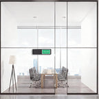 Do Not Disturb/Welcome Door Sign, Sliding Privacy Indicator Sign for Home Office, Restroom, Conference Room, Hotel, Hospital, 7x2 Inch Slider Door Signs (Black)